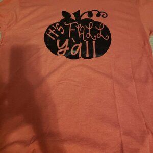 GILDAN Unisex Heathered Orange Fall Y'all shirt